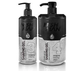 Gel de ras - NISH MAN transparent EASY SHAVE - 400 ml