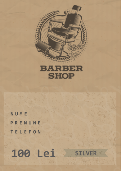 Card cadou 100 lei barber store