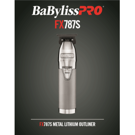 BaByliss Pro Silver FX787S Skeleton Cordless Trimmer
