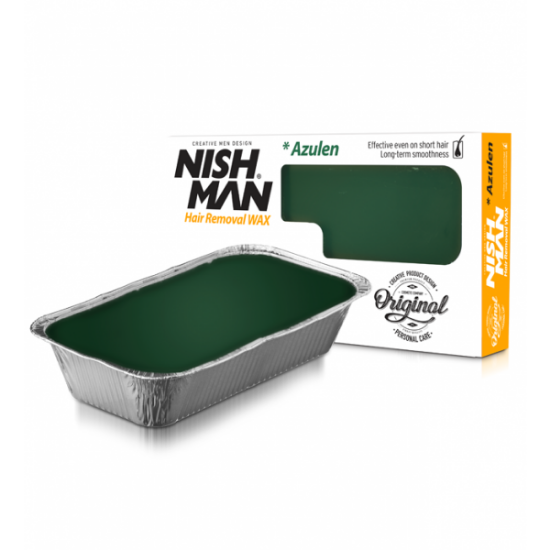 NISH MAN - Ceara epilatoare - tavita 500 gr - Verde