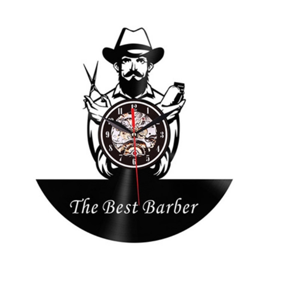 Ceas de perete - The best barber - Negru