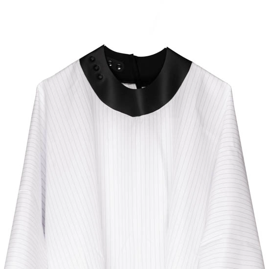 NEOCAPE  - Pelerina frizerie/coafor Guler Neopren UNIGOWN - Alba