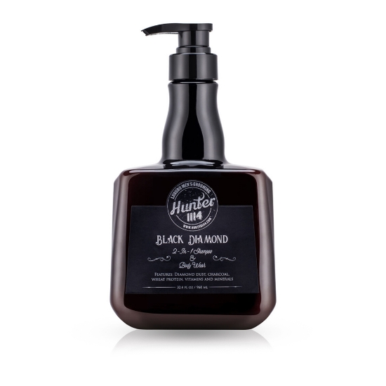 HUNTER - 2 in 1 sampon si gel de dus - Black diamond - 960 ml