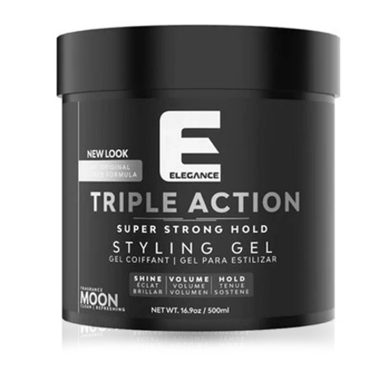 ELEGANCE - Gel de păr - triple action - Gri - 500 ml 