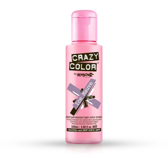 CRAZY COLOR - Vopsea semi-permanenta iCE MAUVE - no.75 - 100 ml