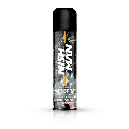 NISH MAN - Spray de par cu sclipici - Silver -  150 ml