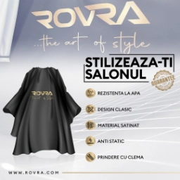 Pelerina coafor/frizerie ROVRA - Neagra