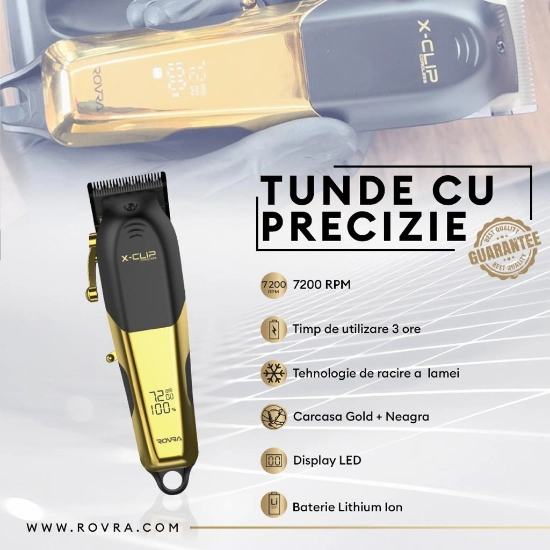 Masina de tuns - ROVRA - X-CLIP - 7200 RPM - fara fir