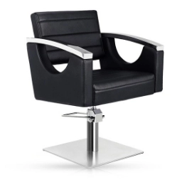 Scaun pentru coafor - MIRPLAY - FANDY - Negru