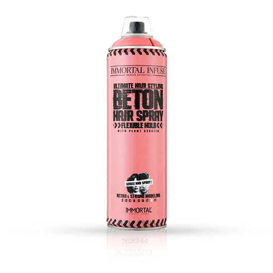 Fixativ pentru par - IMMORTAL -  Beton - Flexible -  500 ml