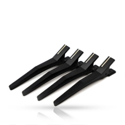 Clipsuri de par din silicon - ROVRA - set 4 bucati - Negru