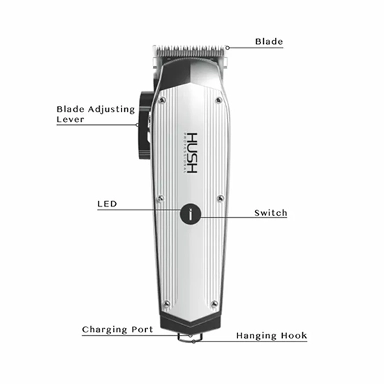 Masina de tuns - HUSH PROFESSIONAL / HU22C - 7000 RPM - fara fir