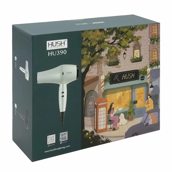 Uscator de par - HUSH PROFESSIONAL - HU390 - 20.500 RPM - Alb