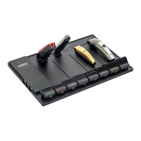 Covor magnetic - GAMMA+ - pentru ustensile si masini de tuns -  Negru