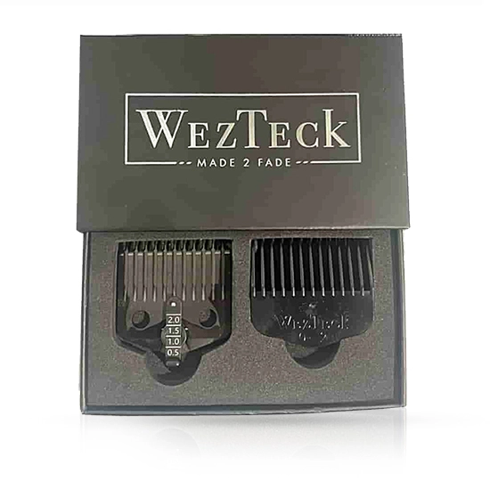 Cutit  - WEZTECK - pentru masina de tuns - cu gratar reglabil inclus  - Negru