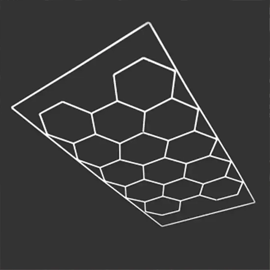 Sistem lumini led hexagonale - tip fagure - 4.8 m