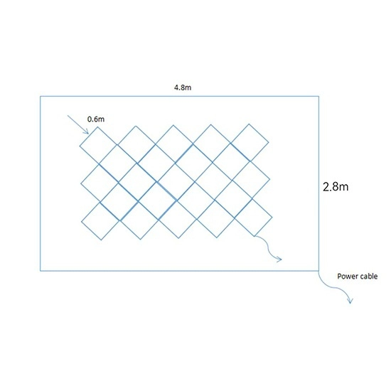 Sistem lumini led hexagonale - tip fagure - 4.8 x 2.8 m