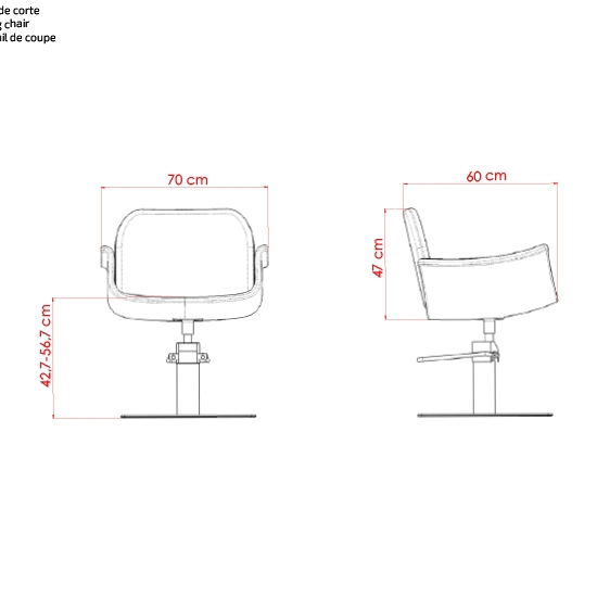 Scaun pentru coafor - MIRPLAY - HYDRA B BF
