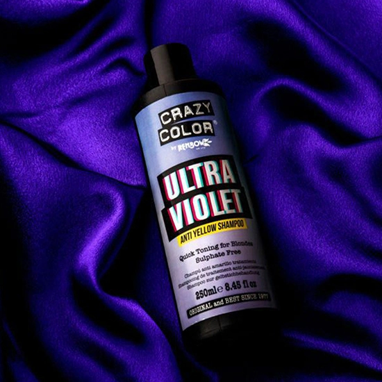 Sampon - CRAZY COLOR - Ultra Violet - cu efect anti-ingalbenire - 250 ml