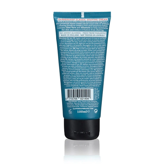 Crema pentru barbierit- DAPPER DAN - 100 ml