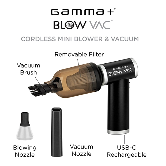 Imagine Dispozitiv GAMMA+ suflare aer si vacuum - pentru frizerie - PSOFBLOWVAC