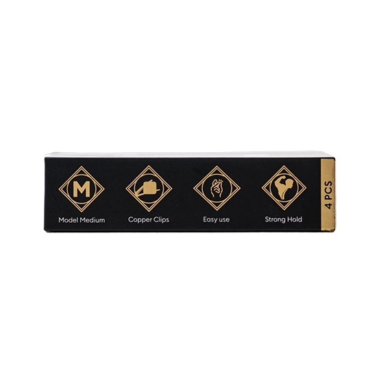 Clipsuri de par - ROVRA - set 4 bucati - Gold