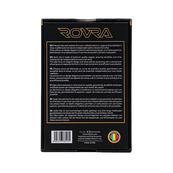 Clipsuri de par - ROVRA - set 4 bucati - Gold