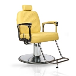 Scaun frizerie - MENOSER - Portland - Galben