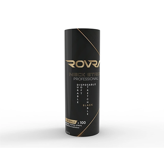 Gulere de hartie Rovra pentru frizerie - set 5 role - Negre