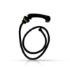Furtun + para dus scafa frizerie - MENOSER - Matte Black - 703E 