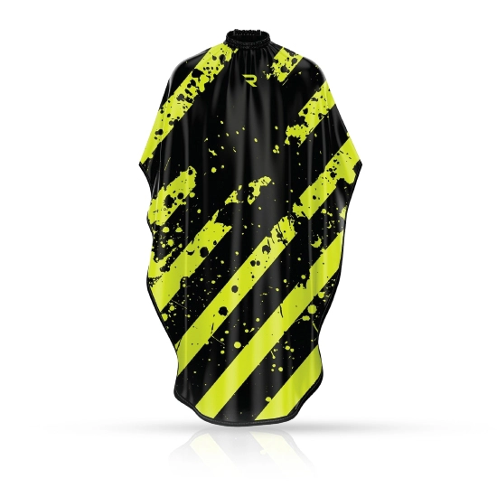 Pelerina coafor/frizerie - ROVRA - Splash - Verde/Negru 