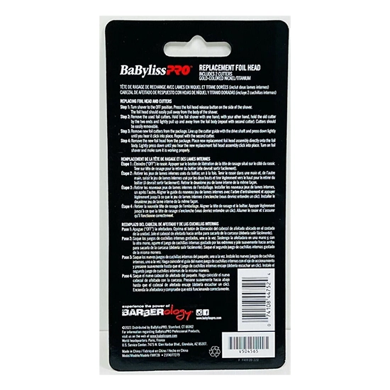 Folie + Cutit - BABYLISS - shaver FX02 - Black Matte