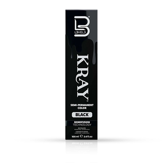 Vopsea semi - permanenta - L3VEL3 -  Negru - 100 ml 
