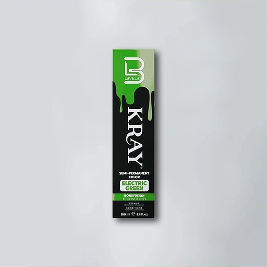 Vopsea semi - permanenta - L3VEL3 -  Verde Electric - 100 ml 