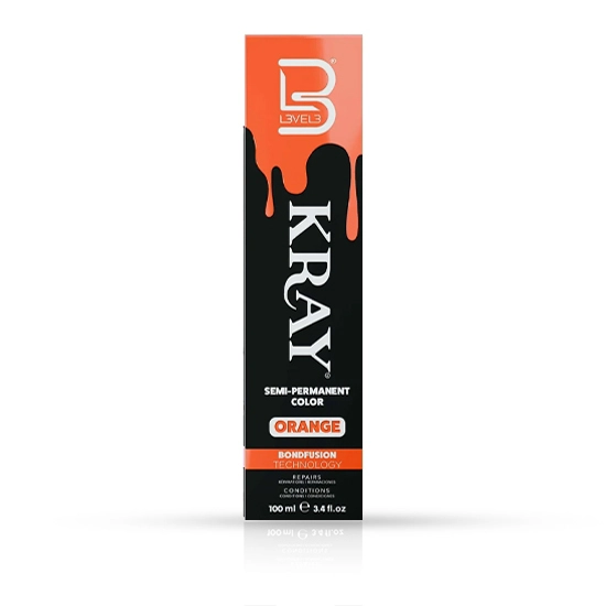 Vopsea semi - permanenta - L3VEL3 -  Portocaliu - 100 ml  