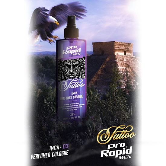 After shave colonie - PRORAPID - Tattoo INCA - 03 - 400 ml  