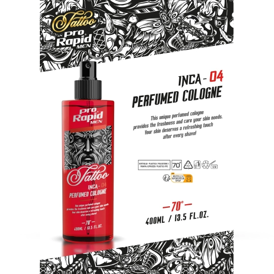 After shave colonie - PRORAPID - Tattoo INCA - 04 - 400 ml 