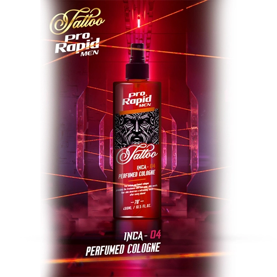 After shave colonie - PRORAPID - Tattoo INCA - 04 - 400 ml 
