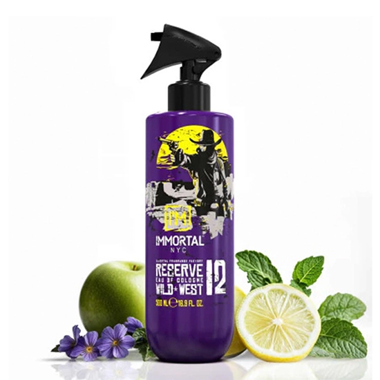 After shave colonie - IMMORTAL - 12 Wild West - 500 ml  
