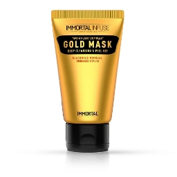 Masca  pentru puncte negre - aurie - IMMORTAL - 150 ml 