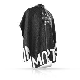 Pelerina frizerie/coafor - IMMORTAL - I AM VEGAN - Neagra 