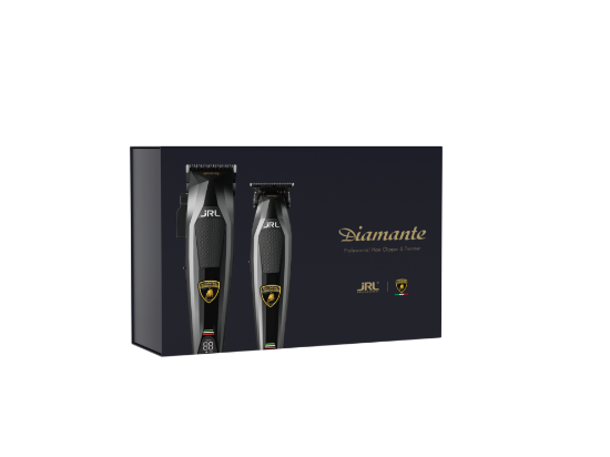 Set JRL Profesional - Diamante - Masina de tuns 2025C + Masina de contur 2025T - Black - fara fir 