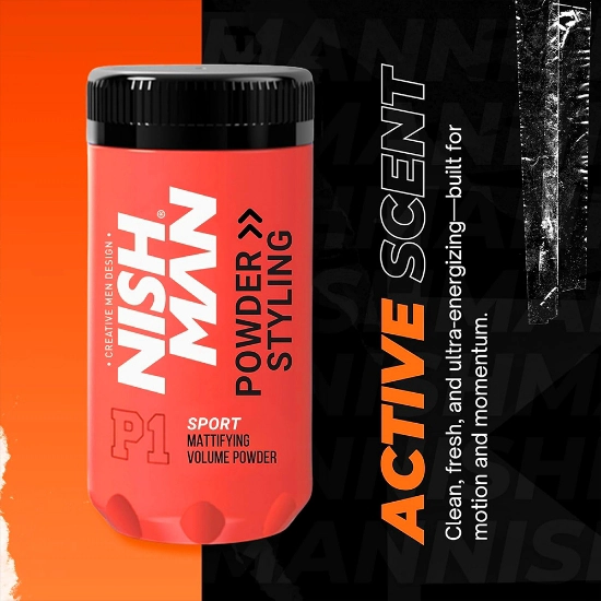 Pudra de volum - NISH MAN - SPORT - 20 gr 