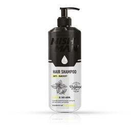 Sampon - NISH MAN - anti matreata - pentru par -  480 ml  