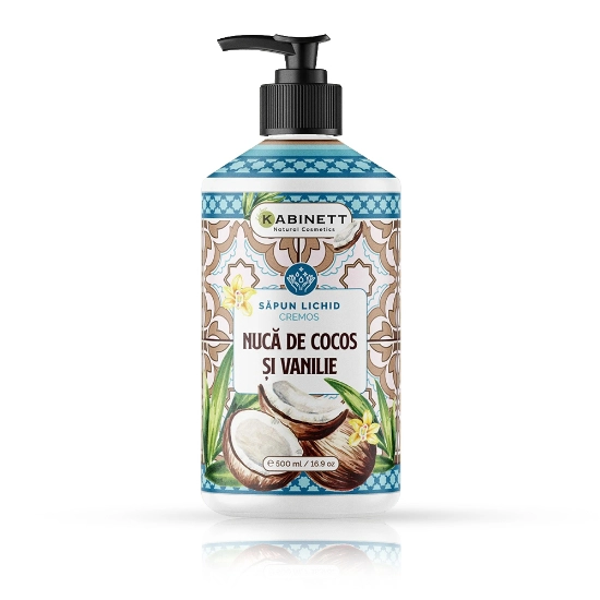 Sapun Lichid - KABINETT - 500 ml - Nuca de cocos si vanilie