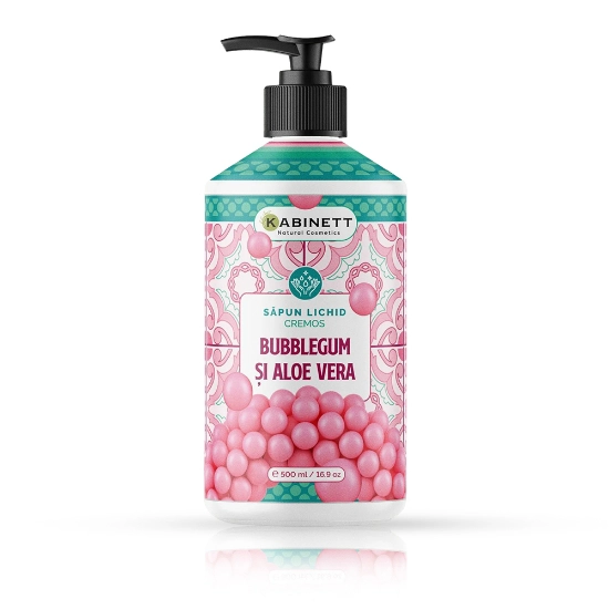 Sapun Lichid - KABINETT - 500 ml - Bubblegum si Aloe Vera