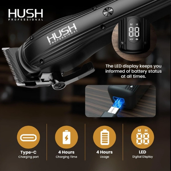Imagine Masina de tuns - HUSH PROFESSIONAL / C2 - 7200 RPM - fara fir 