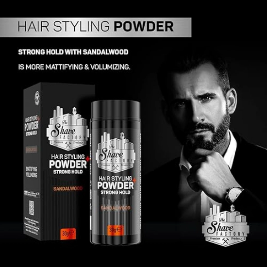 Imagine Pudra - SHAVE FACTORY - de volum si efect mat 30 gr - SANDALWOOD