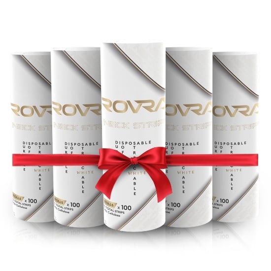 Imagine Pachet promo - Gulere de hartie Rovra pentru frizerie - set 5 role - 6 buc