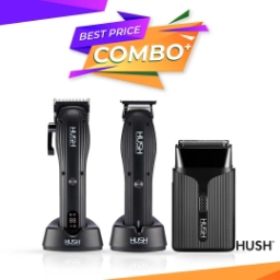 Imagine Set HUSH - Masina de tuns C2 + Masina de contur T2 +  Masina de ras V2 